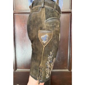 reid goat lederhosen with belt and suspenders