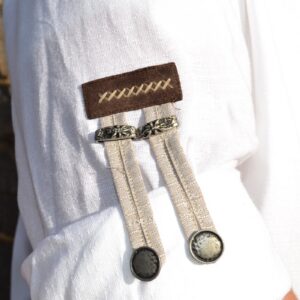 white long sleeve shirt with tan shoulders