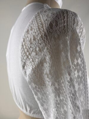sabine lace keyhole blouse