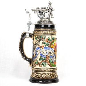 rustic relief feuerwehr stein 1/2 liter
