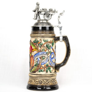 rustic relief feuerwehr stein 1/2 liter