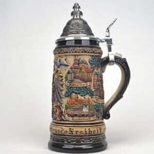 germany stein oak leaves 1/2 liter