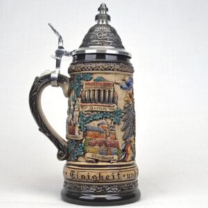 germany stein oak leaves 1/2 liter