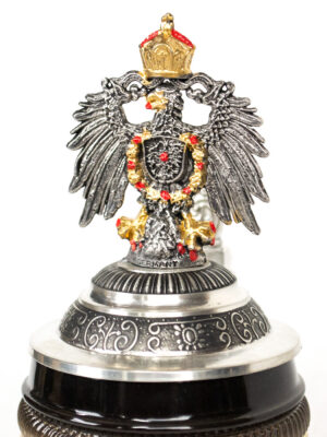 black coat of arms relief stein 1/2 liter