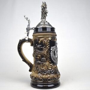 st. george dragon slayer stein 1/2 liter