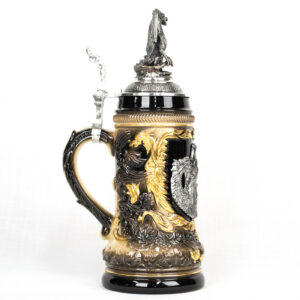 st.george slaying dragon stein 1/2 liter