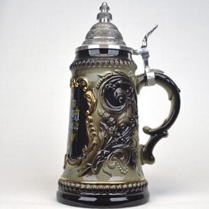 gold embossed germany stein