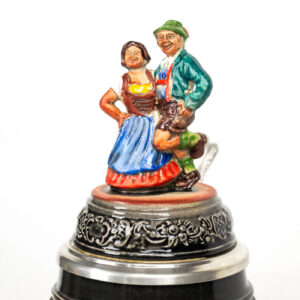bavarian dancing couple stein 1/2 liter