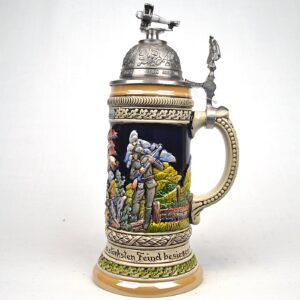red baron beer stein 1/2 liter
