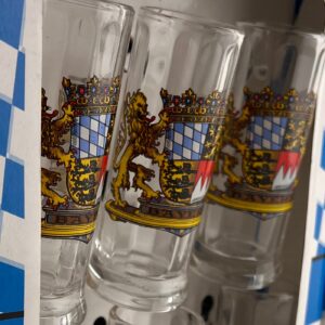 bavaria crest shot glass set (6)