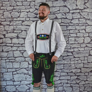 style 17 12 imported black goat plattlerhosen