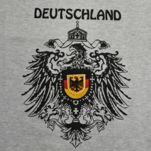 embroidered/screen printed german eagle shield t shirt