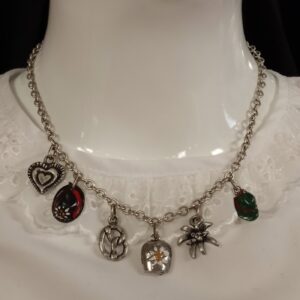 children's german themed charm necklace