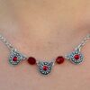 Red Stone Circular Design Necklace import placeholder for 9233
