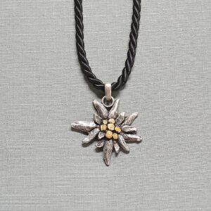 double corded edelweiss necklace