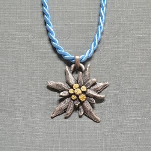 double corded edelweiss necklace