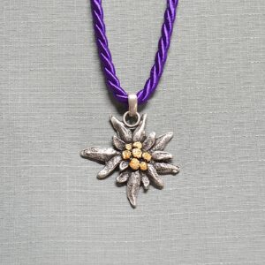 double corded edelweiss necklace