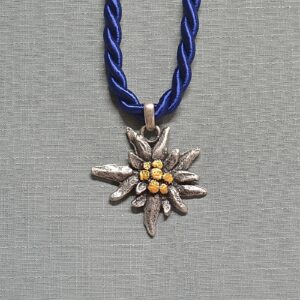 double corded edelweiss necklace