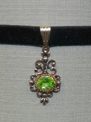 dangling jewel and filigree choker multiple color options