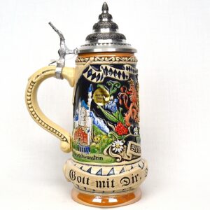 "bayern" beer stein with lion