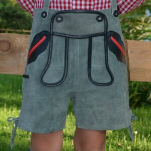 boy's imported gray lederhosen