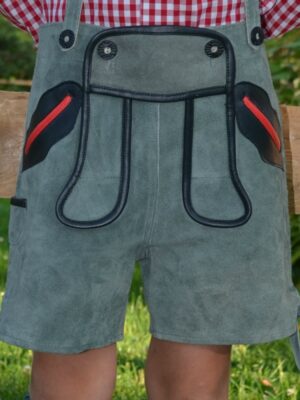 boy's imported gray lederhosen