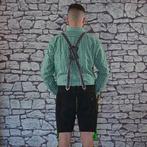 usa made enzian and edelweiss suspenders 100 cm