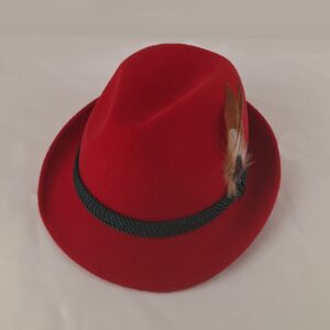 ladies red alpen hat