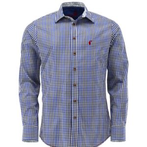 420000 3582 45 blue check shirt