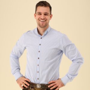 420001 4143 42 blue stripe shirt