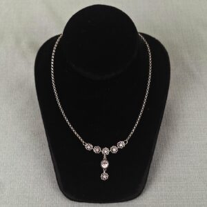 c876 clear flower necklace