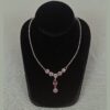 c876 pink flower necklace