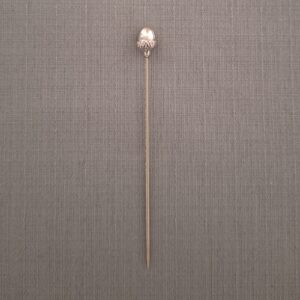 nickel acorn stick pin