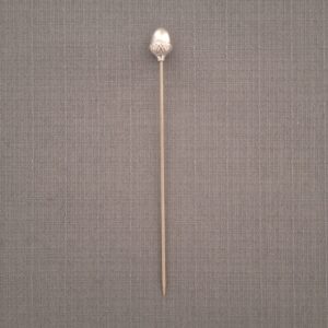 silver acorn stick pin