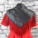 silk black scarf