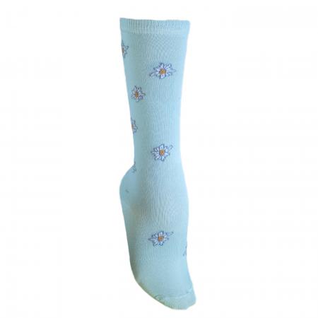 Knee High Edelweiss Socks Light Blue