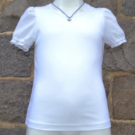 girls white german blouse