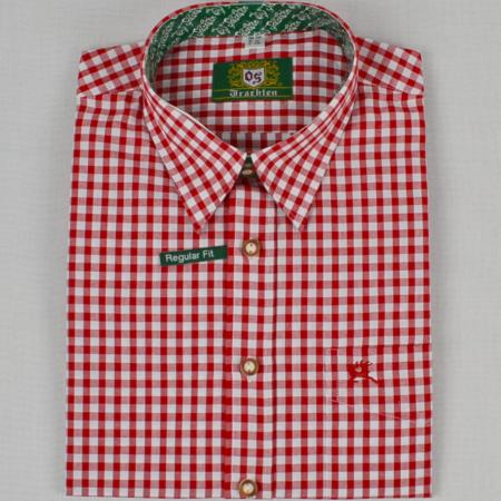 Red Checkered Long Sleeve Shirt