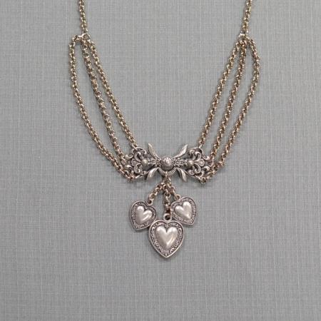 Dangling Heart Charmed Necklace