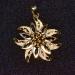 Gold Edelweiss Pendent