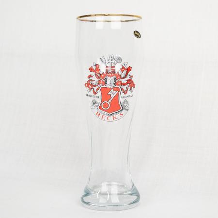 beck's beer glass