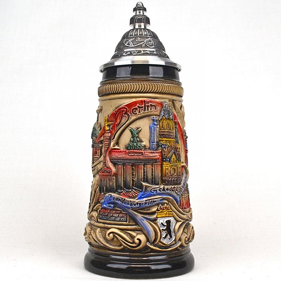 Authentic German Made Berlin Beer Stein 1/2 liter Ernst Licht