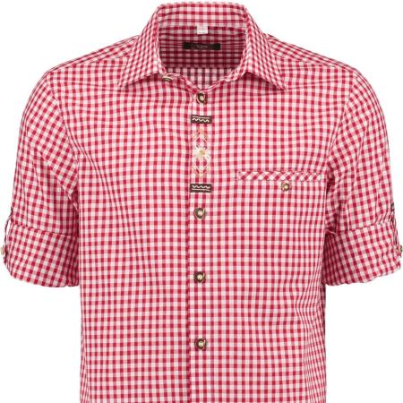 420037-2602-34 red checked shirt
