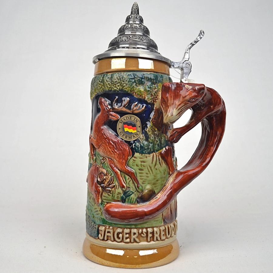 Fox Handle Imported Beer Stein Wildlife Stein Ernst Licht