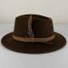 Brown hat side view