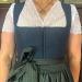 Blue Dirndl Bodice