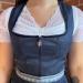 Karoline Blue Polyester Dirndl