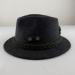 Grey Hat with Green Cord