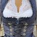 Blue Floral Ladies Dirndl