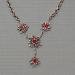 red edelweiss necklace